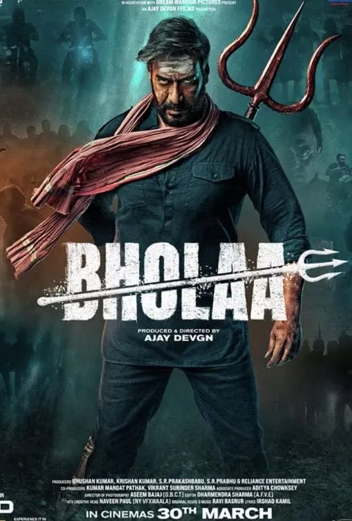 Filme de ação internacional Bholaa no catálogo VOD