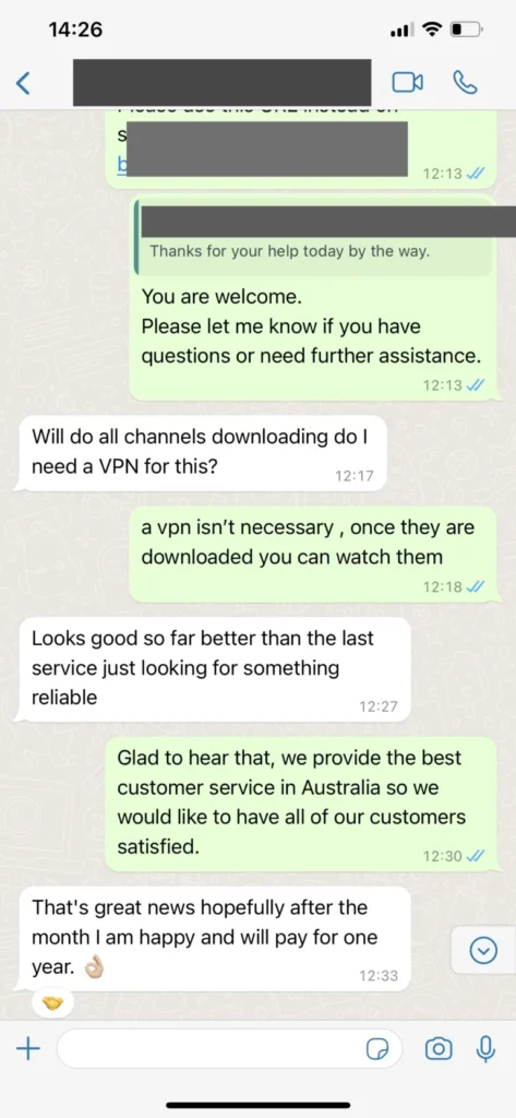 Depoimento real no WhatsApp: Rodrigo confirmando transmissão da Libertadores em 60 FPS com Anti-Freeze